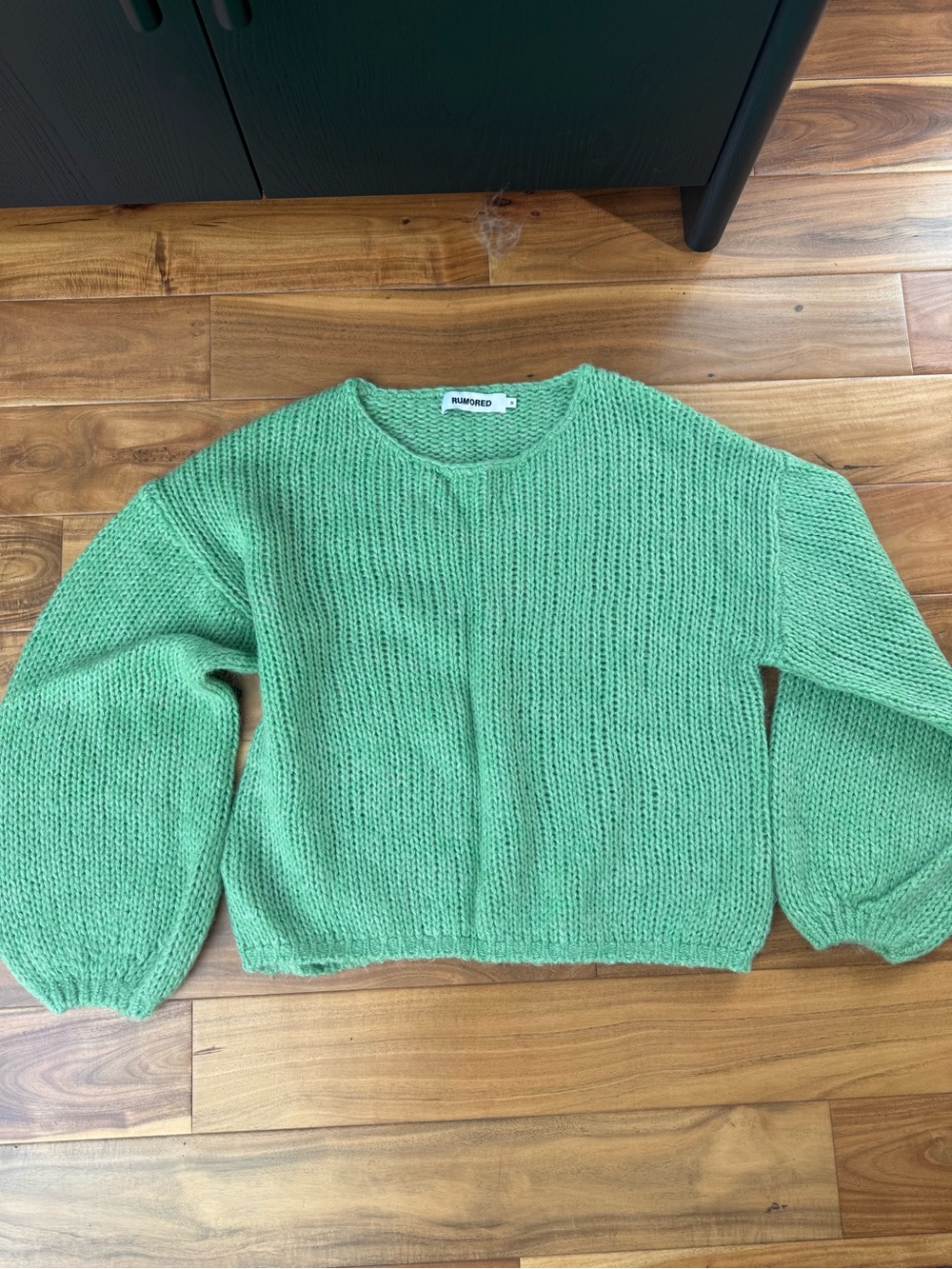 Rumored knit green sweater